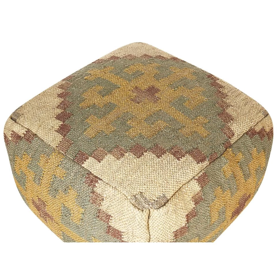 Beliani Poef SARON - Groen Jute - Image 4