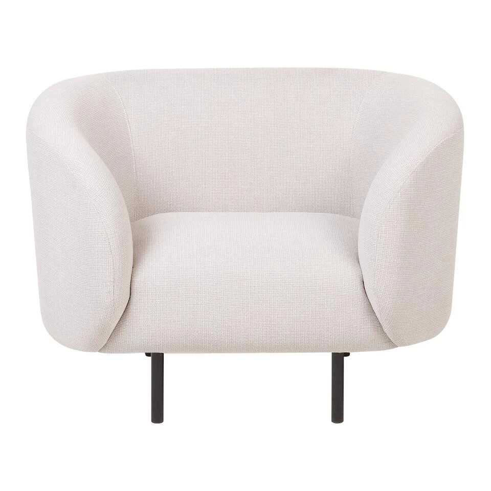 Beliani Fauteuil LOEN - Beige Polyester - Image 4