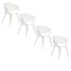 Garden Impressions Lexy Tuinstoel Wit - 4 Stuks