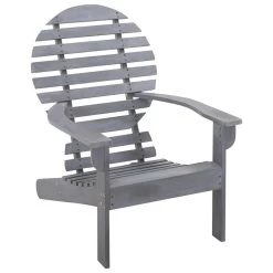 VidaXL Stoel Adirondack Massief Acaciahout Grijs