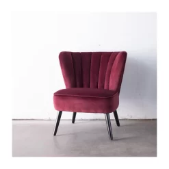 Giga Meubel Fauteuil Rouge Velvet - Shelly