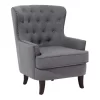 Beliani Fauteuil VIBORG - Grijs Polyester