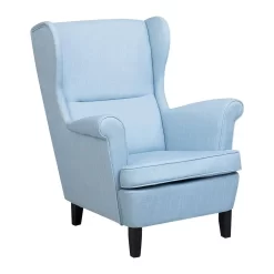 Beliani Oorfauteuil ABSON - Blauw Polyester