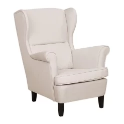 Beliani Oorfauteuil ABSON - Beige Polyester