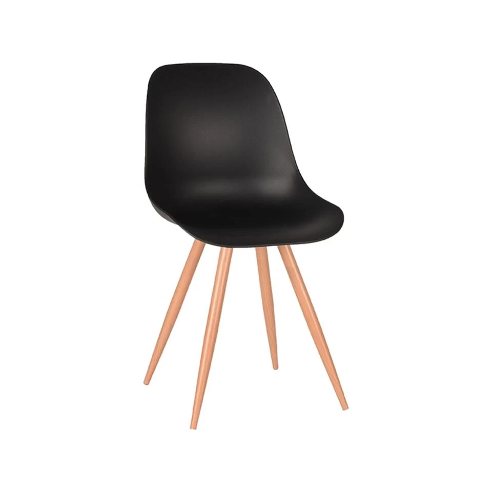 LABEL51 Eetkamerstoel Rimini - Zwart - Kunststof