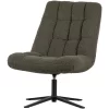 WOOOD Job Draaifauteuil - Teddy - Groen - 101x70x85
