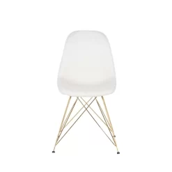 Giga Meubel Stoel Teddy Wit - Set Van 2 - 44x45x82,5cm - Jamie Luxe