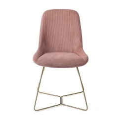 Urban Lifestyle Eetkamerstoel Lyndon - Pink, H Frame Goud