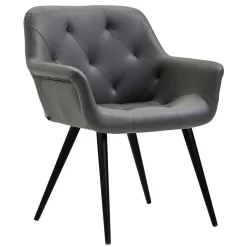 CLP Eetkamerstoel Langford Kunstleer - Grijs