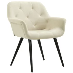 CLP Eetkamerstoel Langford Stof - Crème