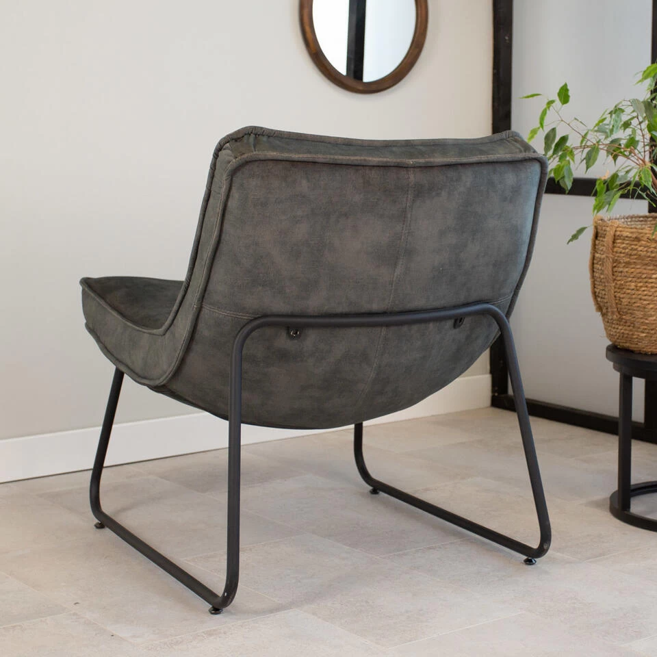 Fauteuil Lowen Velvet Groen - Stof - Groen - Image 2