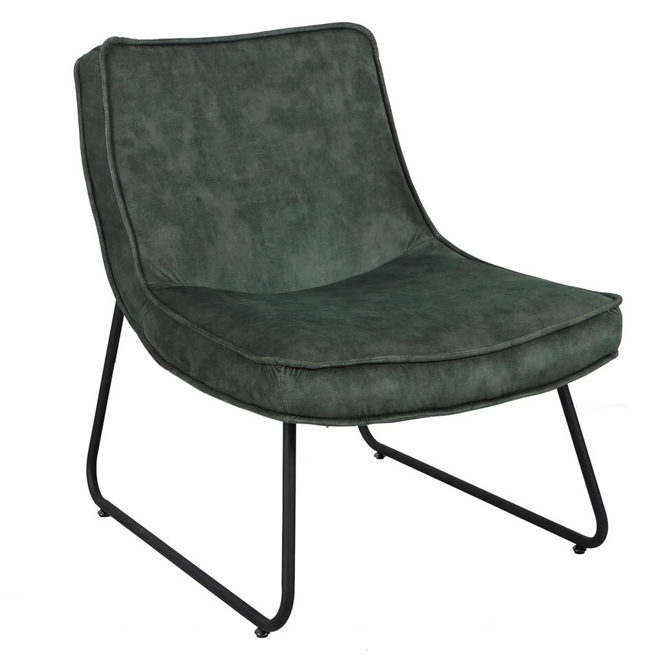 Fauteuil Lowen Velvet Groen - Stof - Groen