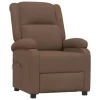 VidaXL Fauteuil Verstelbaar Elektrisch Stof Bruin