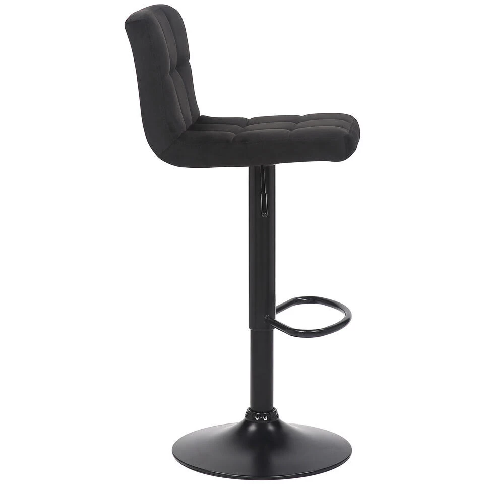 CLP Set Van 2 Barkrukken Feni Fluweel - Zwart - Image 3