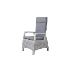VDG Darwin Wicker Verstelbare Tuinstoel - Licht Grijs