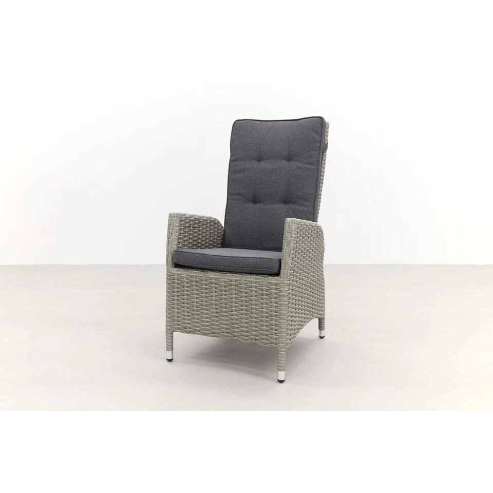 VDG Manhattan Wicker Verstelbare Tuinstoel - White Grey - Image 3