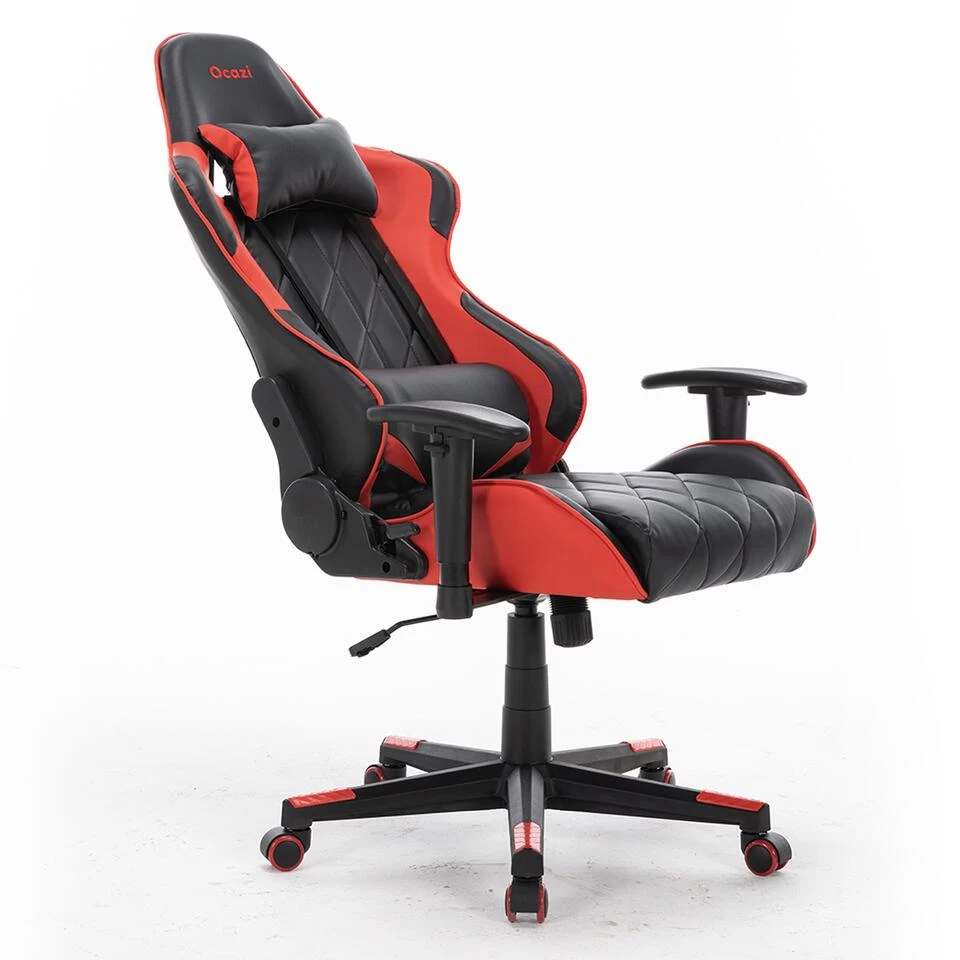 Gamestoel Nevada - Zwart / Rood - Gaming Stoel - Bureaustoel - Image 4