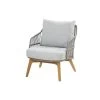 4-Seasons Sempre Loungestoel - Teak/Silver Grey (1 St.)