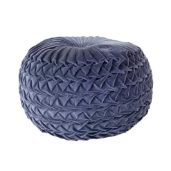 Giga Meubel Poef Rond Antraciet - 50x50x50cm - Poef Maaike
