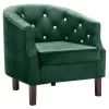 VidaXL Fauteuil Fluweel Groen