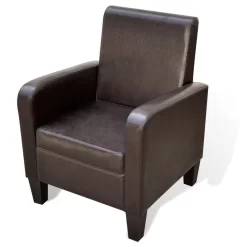 VidaXL Fauteuil Kunstleer Bruin