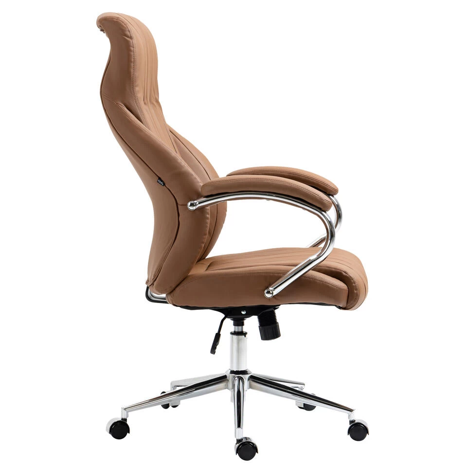 Clp Bureaustoel Wigan Leder Licht Bruin - Image 3