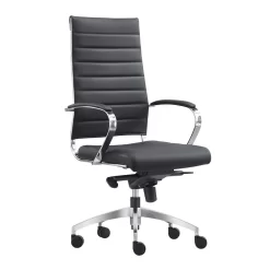 Bureaustoel Granada Zwart - 100% Leder