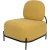 Giga Meubel Fauteuil Stof Geel - 71x66x77cm - Stoel Polly