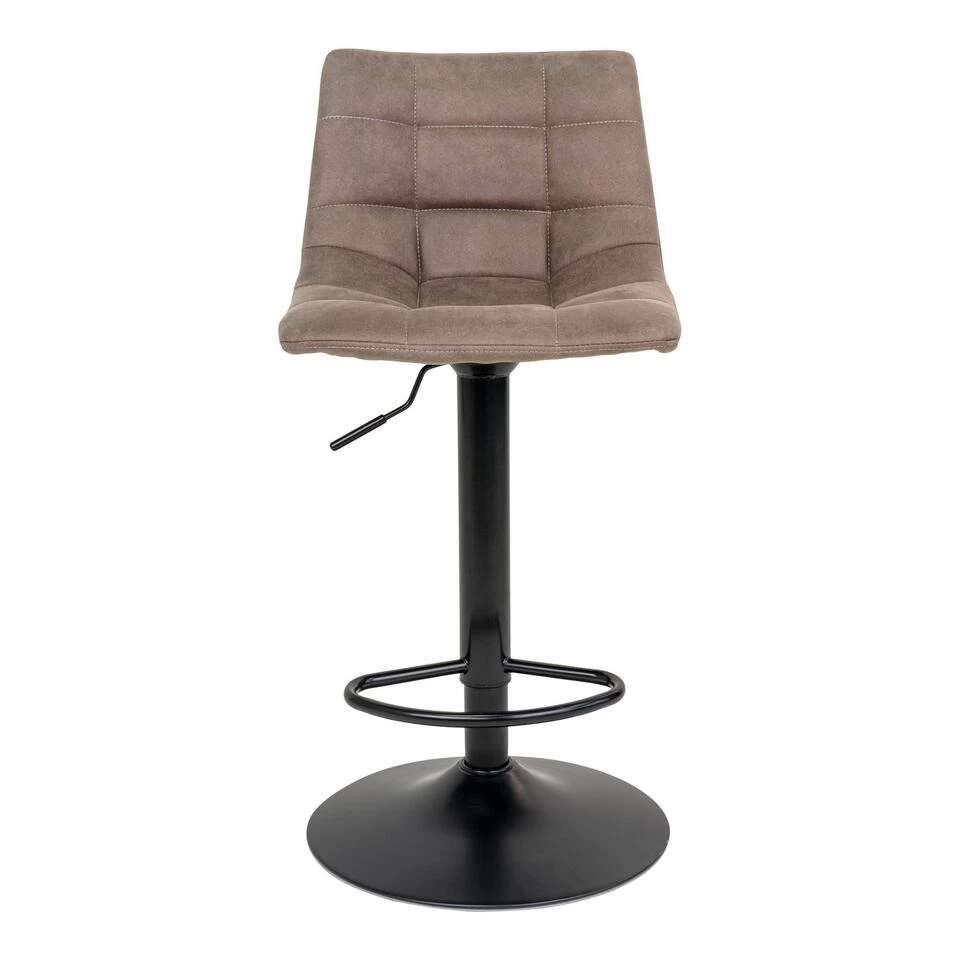 Giga Meubel Barstoel Stof Lichtbruin - Verstelbaar - Stoel Middelfart - Image 3