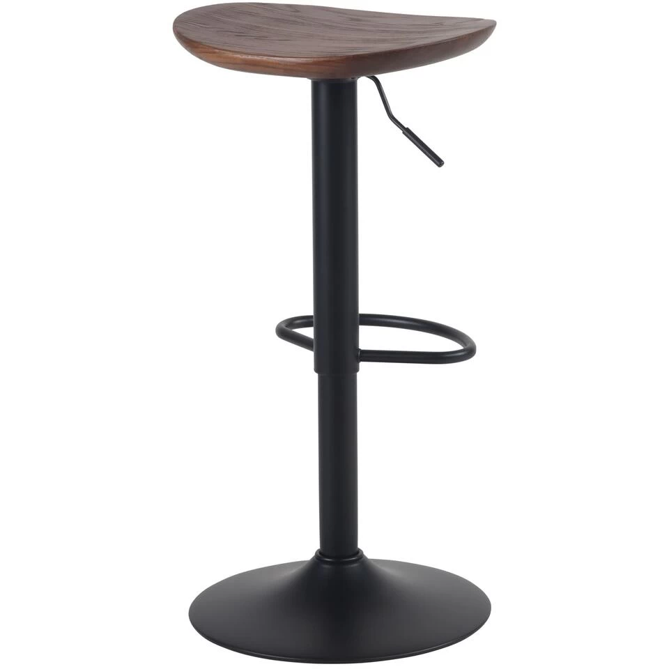 CLP Barkruk Skelde Hout Walnoot - Image 4