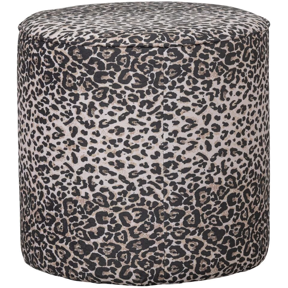 WOOOD Megan Poef - Polyester - Multikleur - 46x46x46