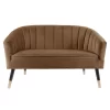 Leitmotiv Bank Royal - Velvet Chocolade Bruin - 128x71x80cm