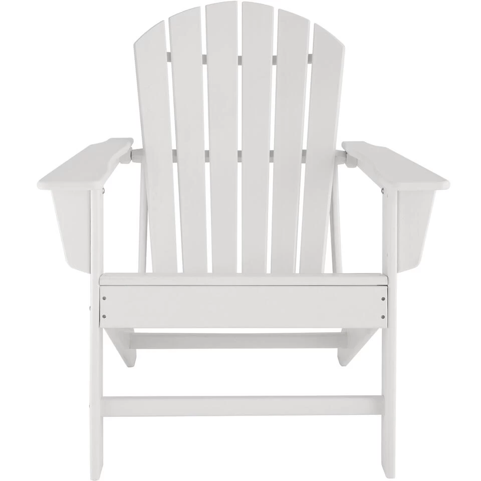 Tectake - 2 Tuinstoelen Janis Met Tafel - Houtlook - Wit - Image 3