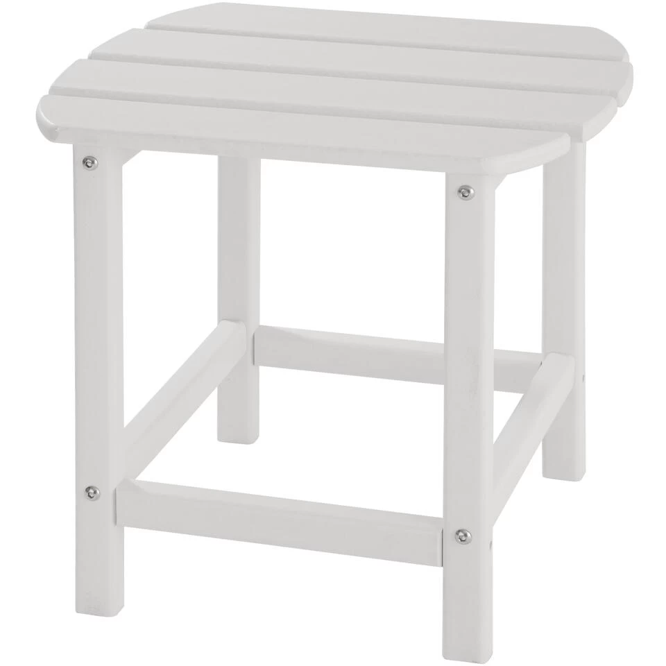 Tectake - 2 Tuinstoelen Janis Met Tafel - Houtlook - Wit - Image 4
