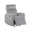 Beliani TV-fauteuil VERDAL - Grijs Fluweel