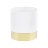 Beliani Poef SOPHIA - Wit Fluweel