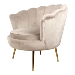 DS4U® Feliz Fauteuil Velvet - Stof - Beige