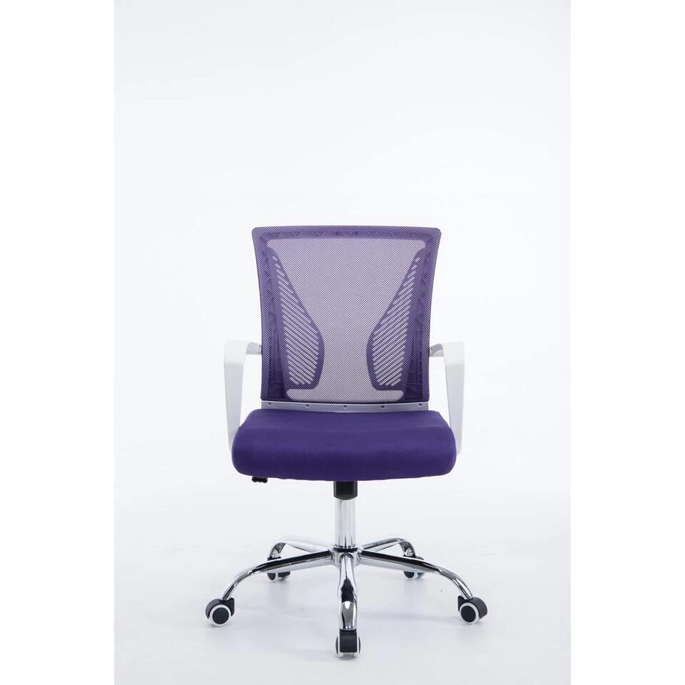 Clp Bureaustoel Tracy Frame Chroom Look Paars - Afbeelding 2