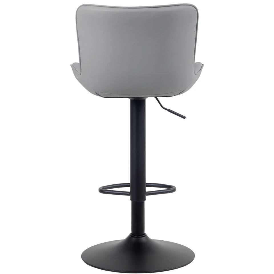 CLP Set Van 2 Barkrukken Linus Kunstleder Grijs - Image 4