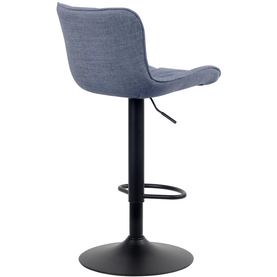 CLP Set Van 2 Barkrukken Linus Stof Blauw - Image 3