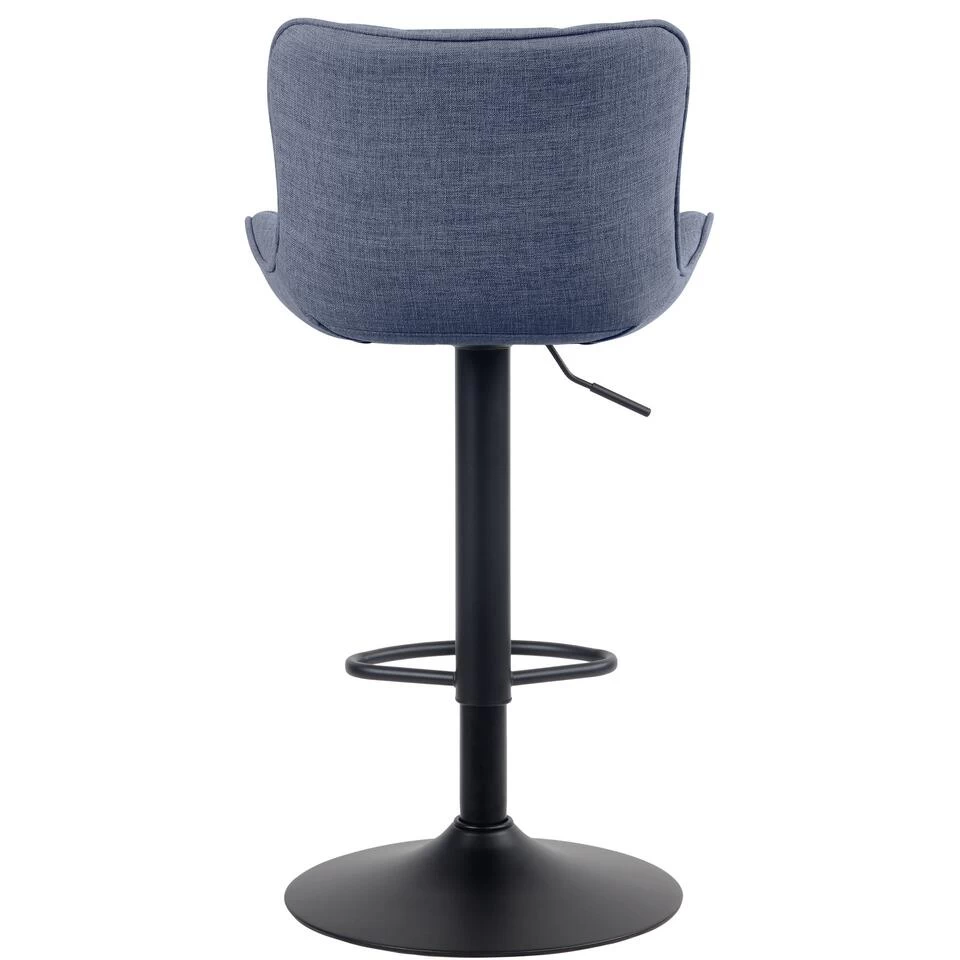 CLP Set Van 2 Barkrukken Linus Stof Blauw - Image 4