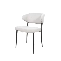 Giga Meubel Eetkamerstoel Beige - Stof - 49x57x84cm - Stoel Charlotta