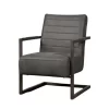 Tower Living Rocca Fauteuil Bull Antraciet - 77x84 Cm