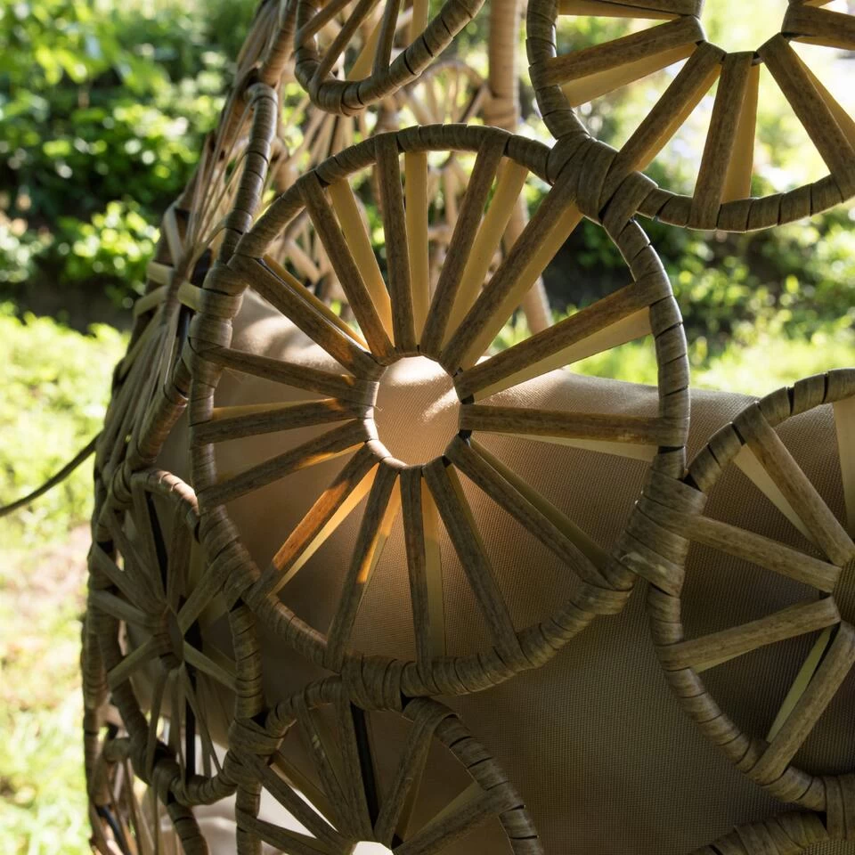 Flower Hangstoel Naturel - Wicker - Bruin - Image 3