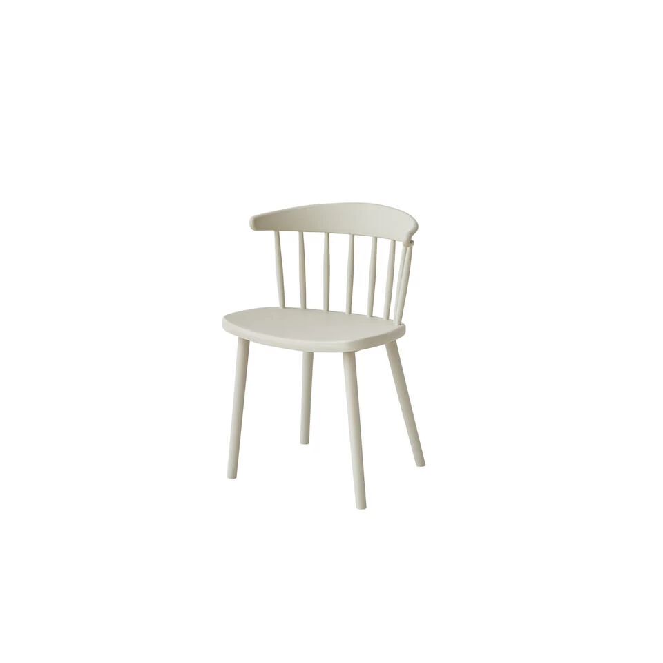 Giga Meubel Tuinstoelen Stapelbaar - Taupe - Kunststof - Set Van 2