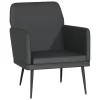 VidaXL Fauteuil 61x78x80 Cm Kunstleer Zwart