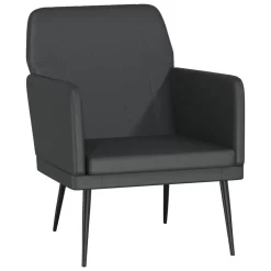 VidaXL Fauteuil 61x78x80 Cm Kunstleer Zwart