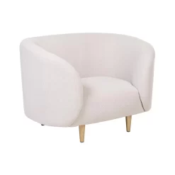 Beliani Fauteuil LOEN - Beige Polyester
