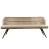 Diego Eetkamerbank Velvet - Stof - Beige