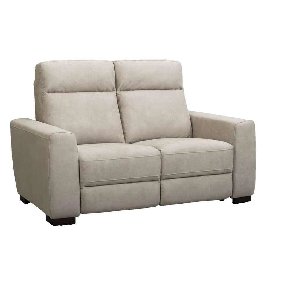 Bank James 2-zits - Lederlook - Zilvergrijs - Image 2